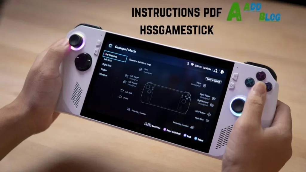 instructions pdf hssgamestick