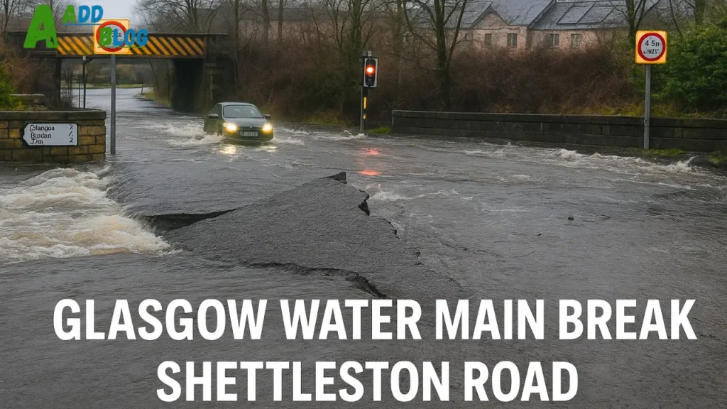 glasgow water main break shettleston road