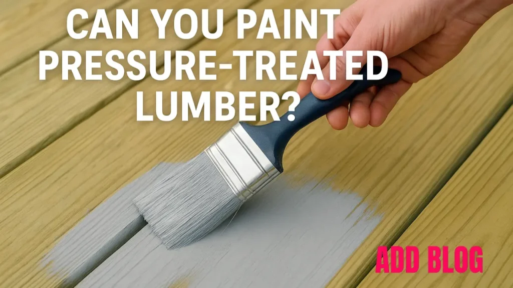 can you paint pressure treated lumber