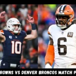 cleveland browns vs denver broncos match player stats