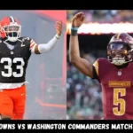cleveland browns vs washington commanders match player stats