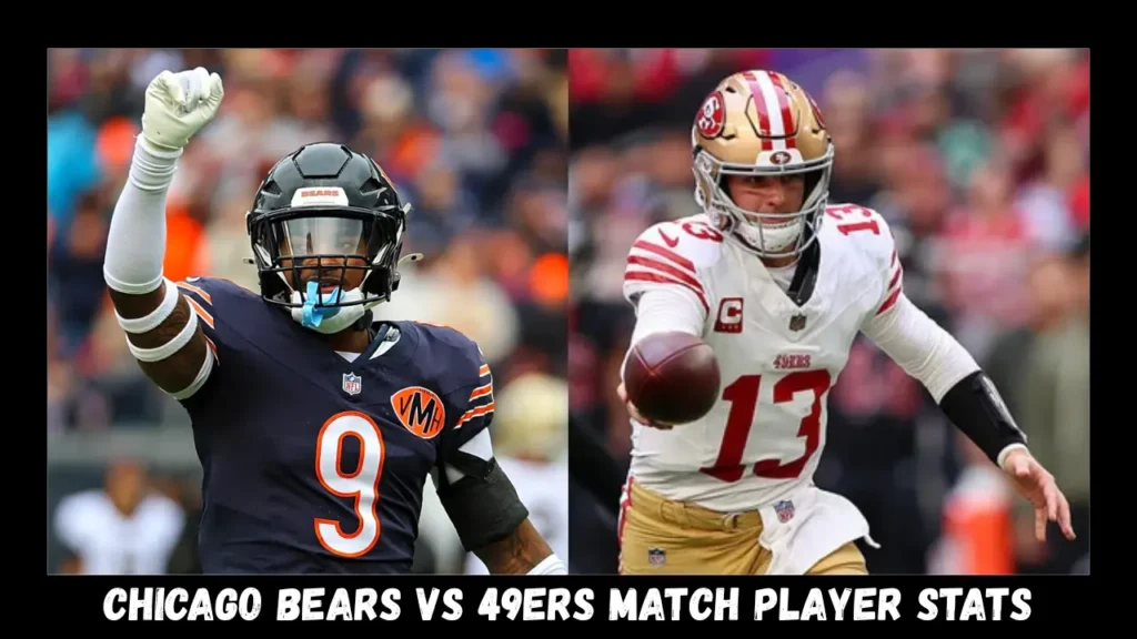 chicago bears vs 49ers match player stats