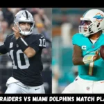 las vegas raiders vs miami dolphins match player stats