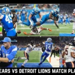 chicago bears vs detroit lions match player stats