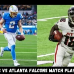 chargers vs atlanta falcons match player stats