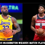 lakers vs washington wizards match player stats
