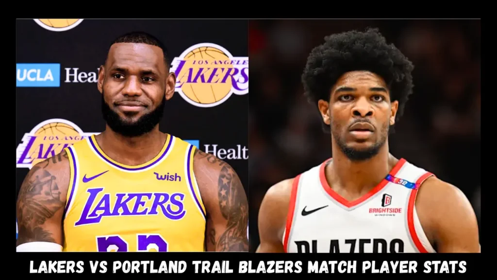 lakers vs portland trail blazers match player stats