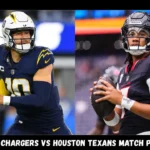 Los Angeles Chargers vs Houston Texans Match Player Stats