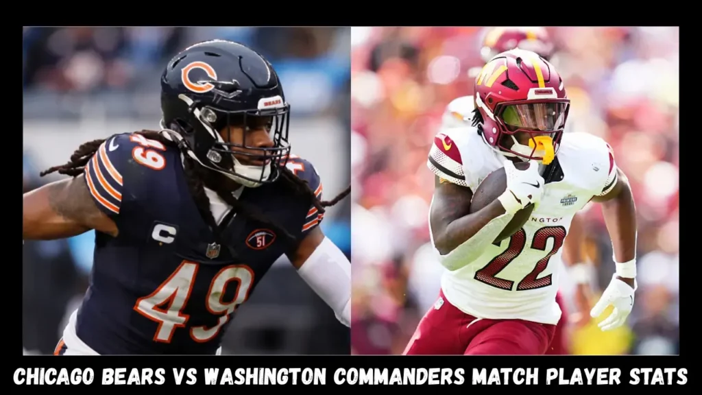 chicago bears vs washington commanders match player stats