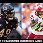chicago bears vs washington commanders match player stats