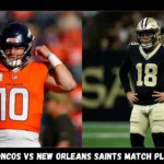denver broncos vs new orleans saints match player stats