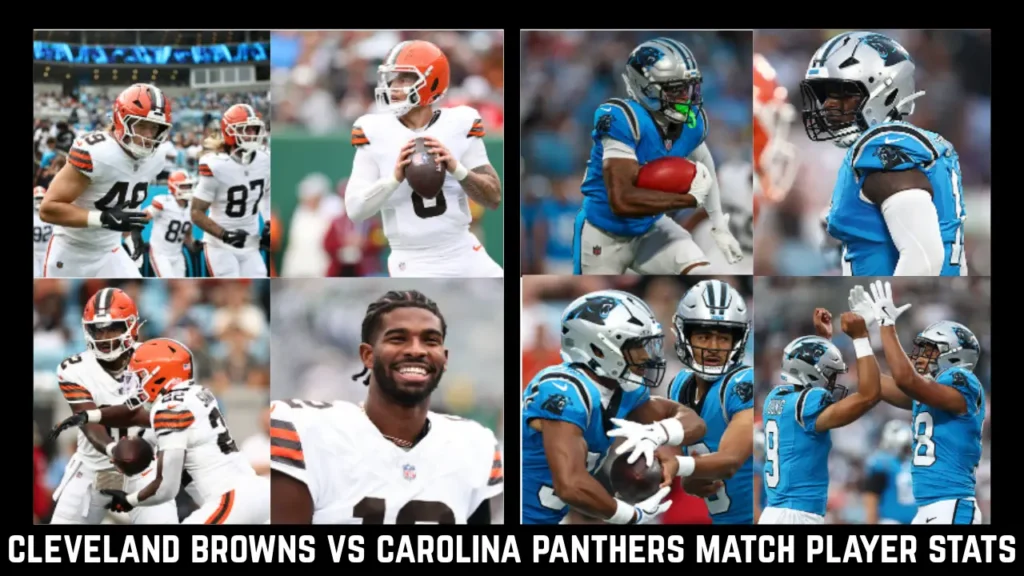 cleveland browns vs carolina panthers match player stats