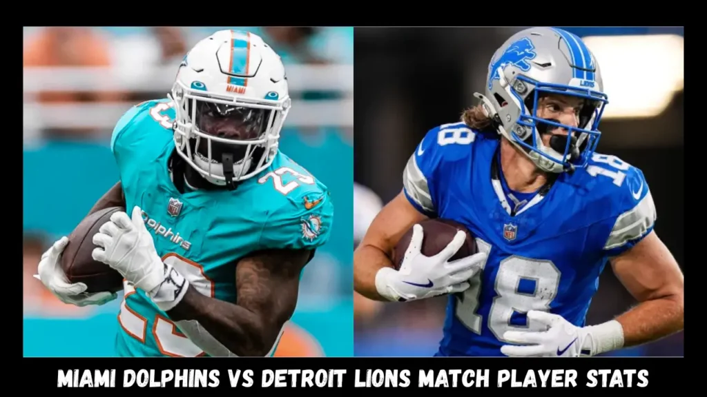 miami dolphins vs detroit lions match player stats