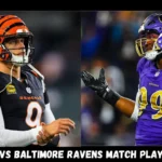 bengals vs baltimore ravens match player stats