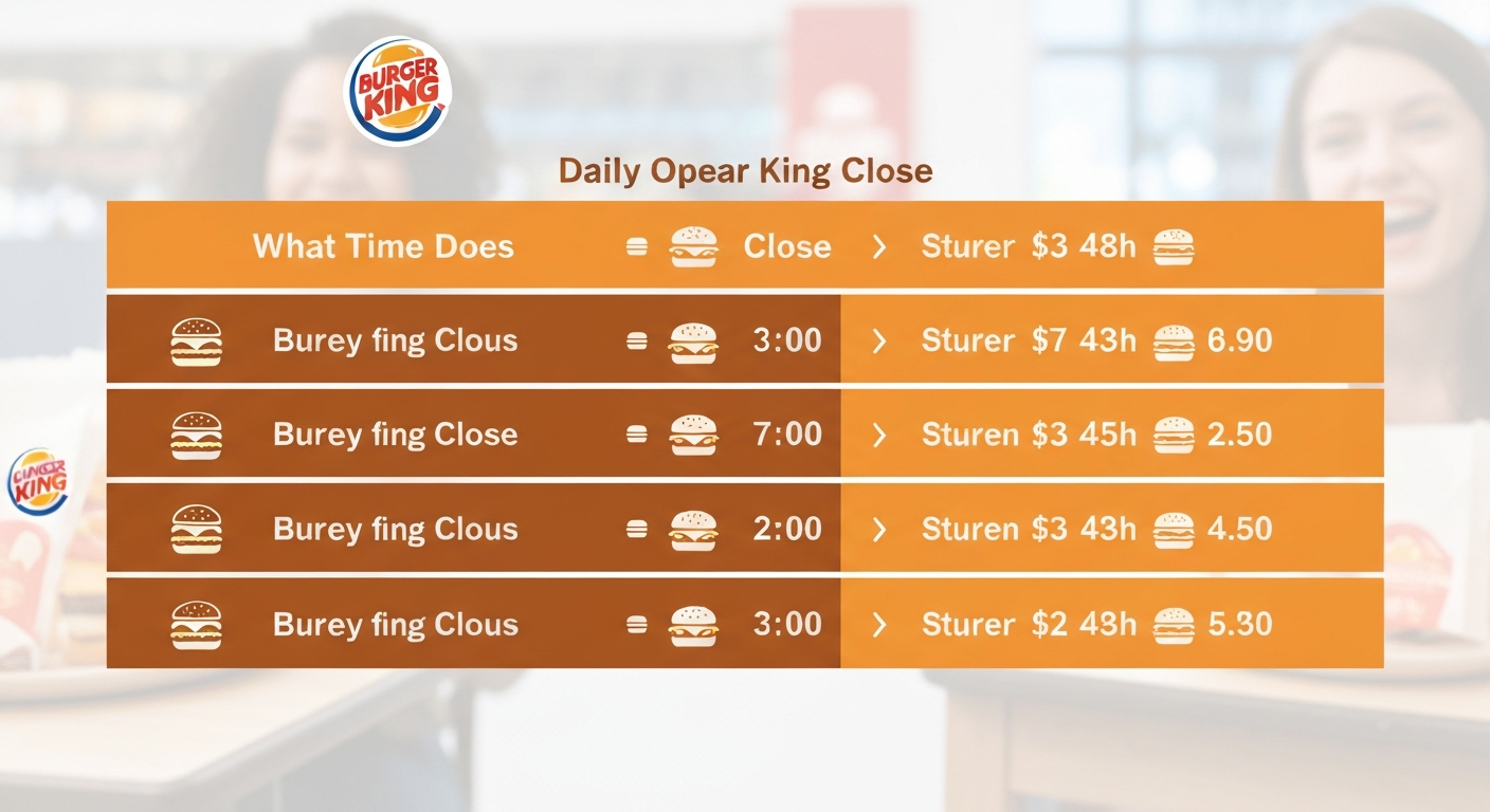 What Time Does Burger King Close