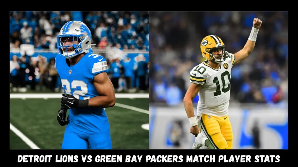 detroit lions vs green bay packers match player stats
