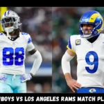 dallas cowboys vs los angeles rams match player stats