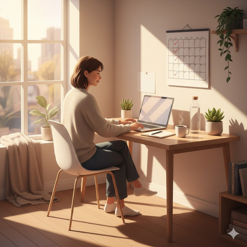 How to Create a Productive Daily Routine at Home (Step-by-Step Guide)