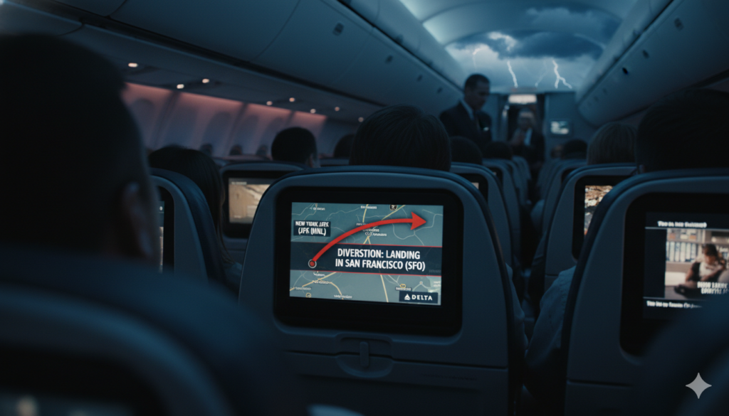 Delta Flight DL636 Diversion