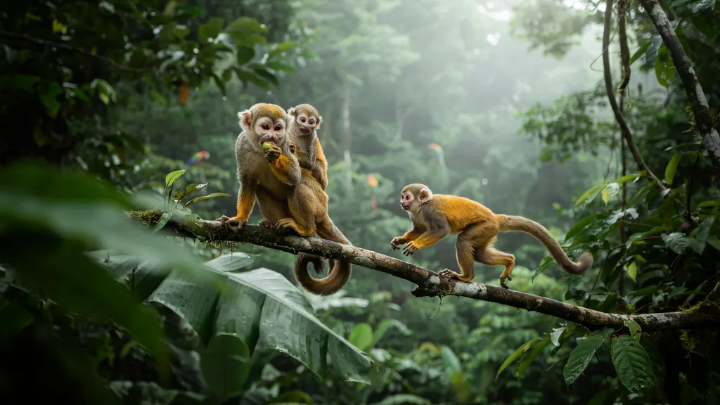 Squirrel Monkey Animal