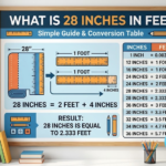 What Is 28 Inches in Feet